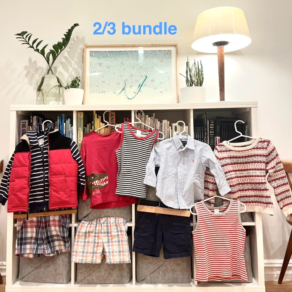 Red, white and blue quality 2/3T capsule wardrobe bundle!